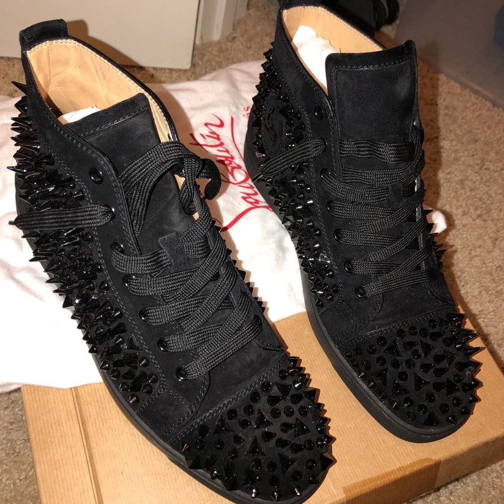 (SOLD) Christian louboutin spiked sneakers - Picture 4 of 5